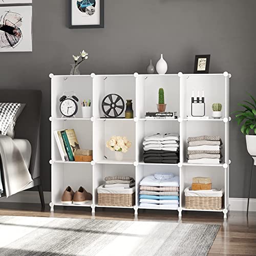 Modular storage cubes assembled in a grid
