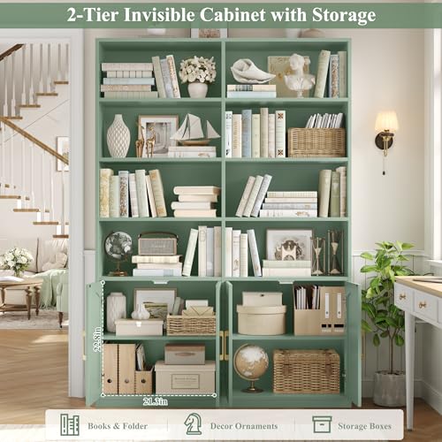 Interior storage space of the FACBOTALL bookshelf