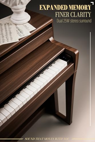 View of the sliding dust cover protecting the piano keys