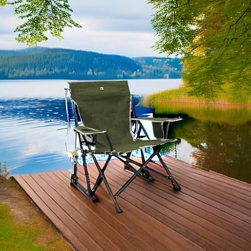 Folding GCI Outdoor Kickback Rocker side profile