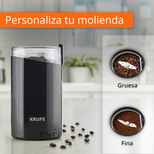 One-touch button interface on KRUPS grinder