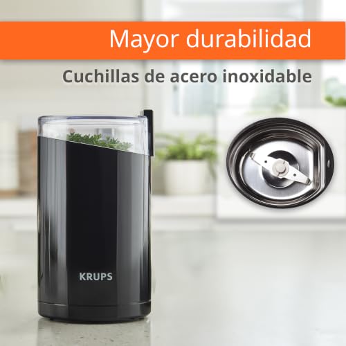 Side profile of black KRUPS F20342