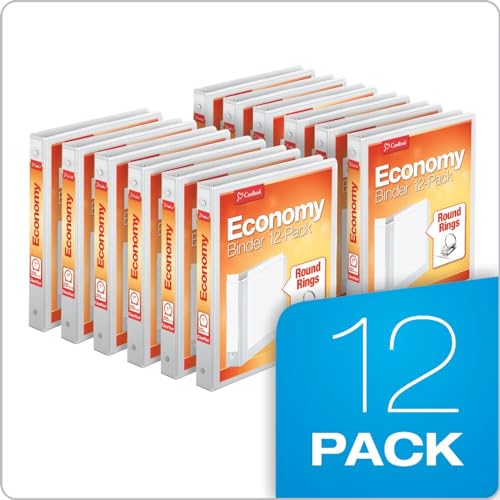 Stack of 12 Cardinal white binders