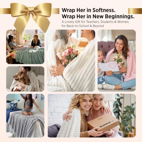 Bedsure GentleSoft throw draped on a couch