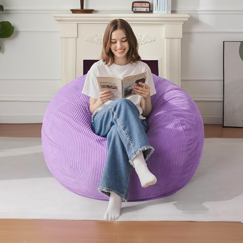 Homguava bean bag chair set up in a living room space