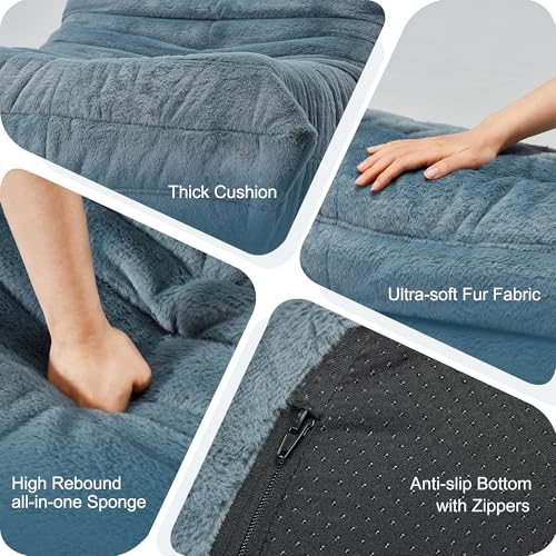 Hobestluk bean bag chair showing back support