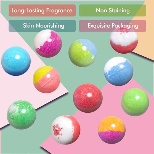 Top view of Santrela bath bomb collection
