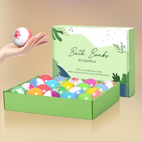 Gift set packaging for Santrela bath bombs