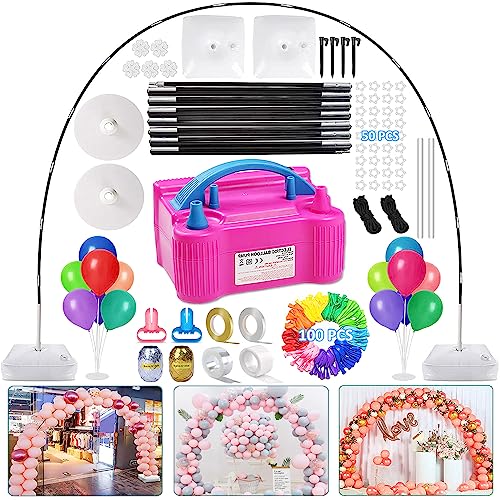 iRabey 10ft Rose Red Balloon Arch Kit AS-QQ setup