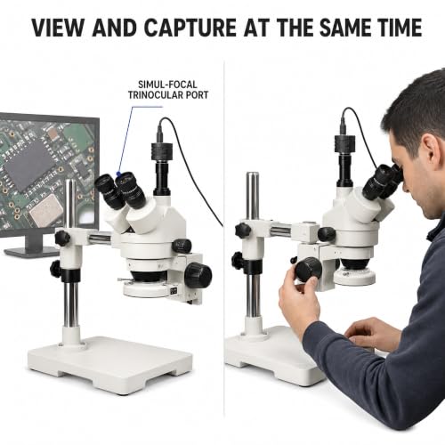 Single arm boom stand for microscope