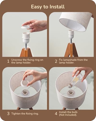 View of EDISHINE lamp with cord switch