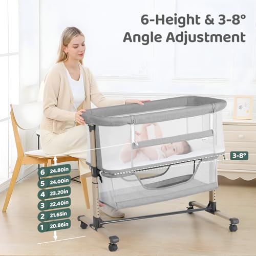 Cowiewie bassinet with lockable wheels