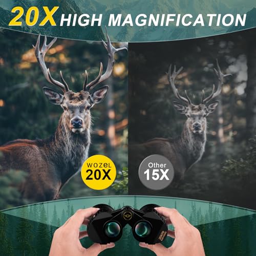 High power binoculars side profile