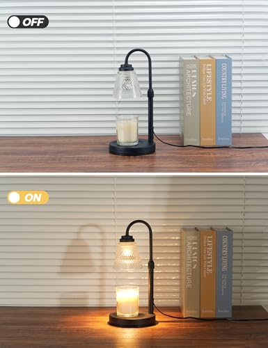 Side profile of QUTADI candle warmer lamp
