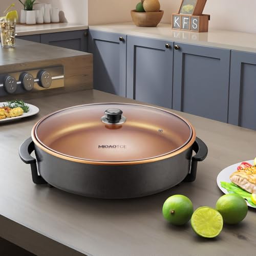 MIOAOTCE nonstick electric frying pan
