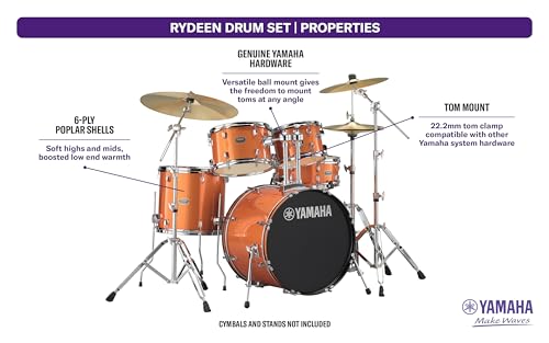 22-inch bass drum with matching hoops