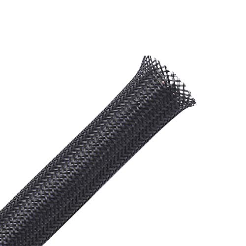 Alex Tech 1/4 inch black braided sleeve coil