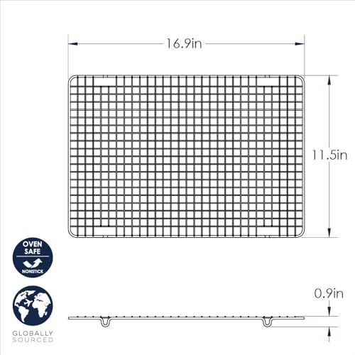 Side profile of Nordic Ware cooling rack