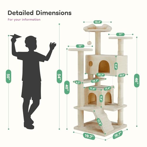 DUMOS 54-inch cat tree base and ramp