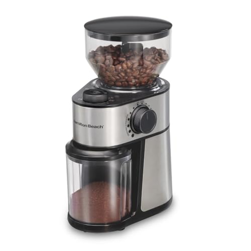Hamilton Beach 80385 electric burr grinder stainless steel view