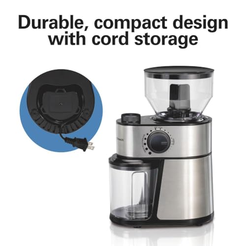 Hamilton Beach grinder with included cleaning brush