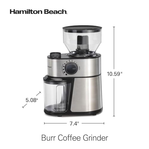 Electric coffee grinder front view