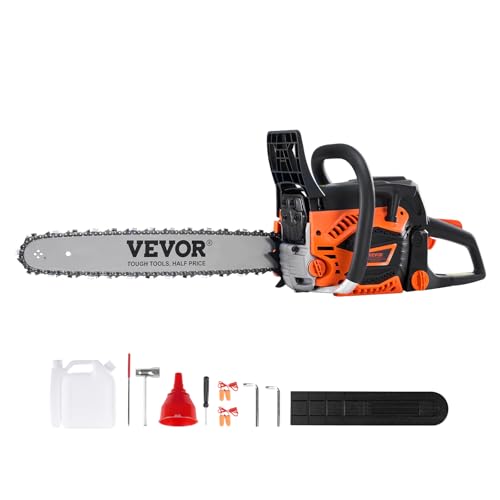 VEVOR 52CC 18-inch gas chainsaw side profile