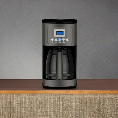 Close up of Cuisinart coffee maker brew strength settings