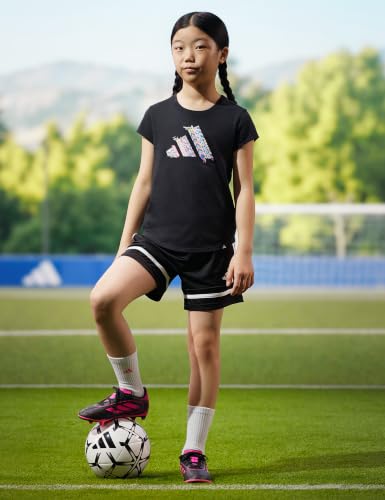 adidas Goletto IX cleats black and lucid pink