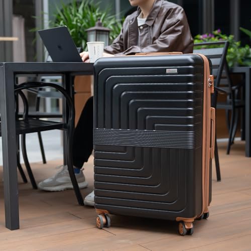 Romswi 30-inch suitcase side profile with handle