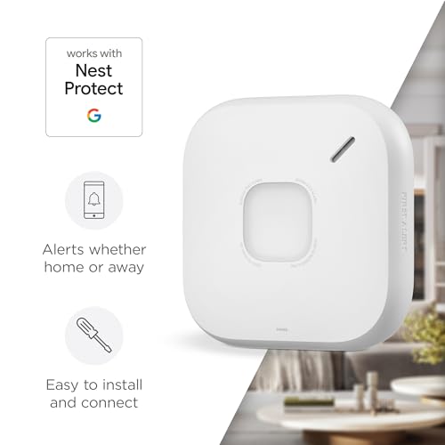 Side profile of First Alert SC5 white safety alarm
