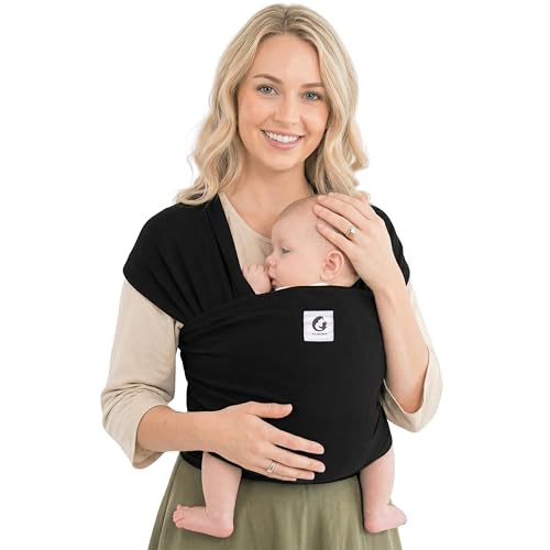 ELDOMA Black Baby Wrap Carrier folded