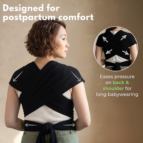 Back view of ELDOMA baby wrap carrier