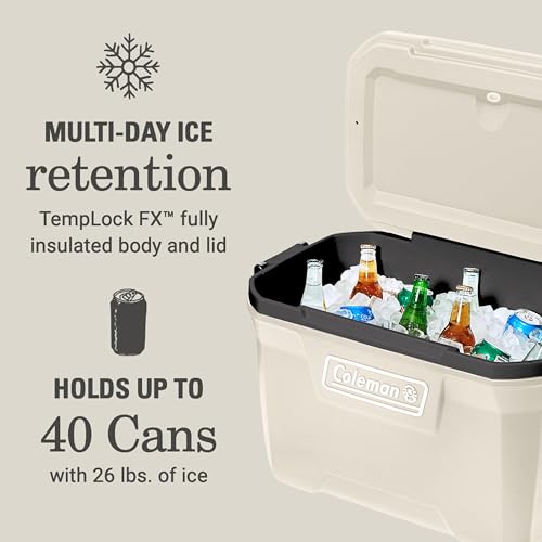 Coleman Classic Cooler closed lid Desert Sand