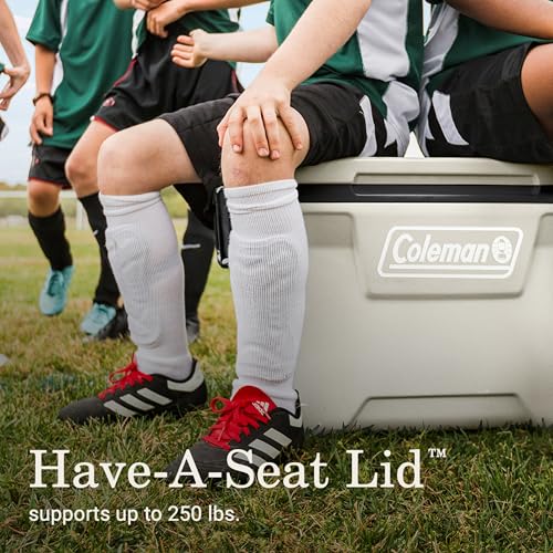 Coleman 52-Quart cooler lid texture