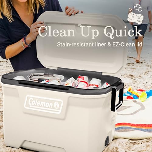 Coleman Classic Cooler showing capacity