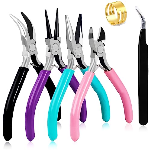URSKYTOUS 4Pcs Jewelry Pliers Set