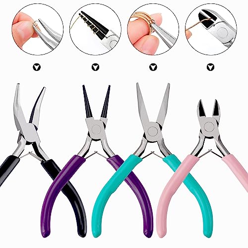 Pliers for wire wrapping and shaping