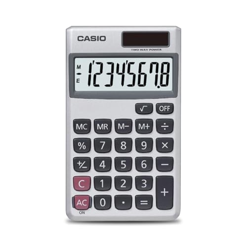 Casio SL-300SV silver calculator front view