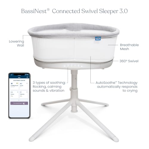 HALO BassiNest Connected 3.0 with side wall lowered