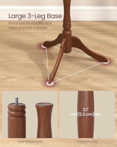 Three legged base of VASAGLE coat tree