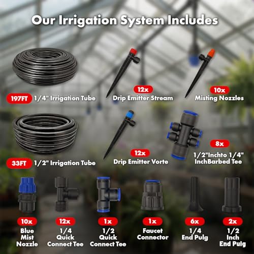 Abakuku irrigation system quick-connect pipe fittings