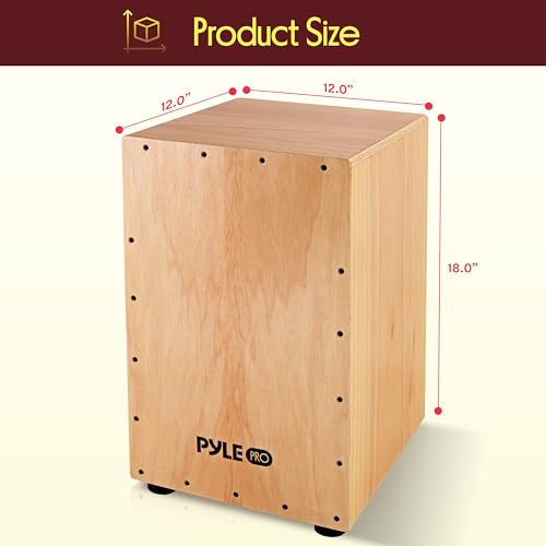 Rubber capped feet on Pyle Cajon base