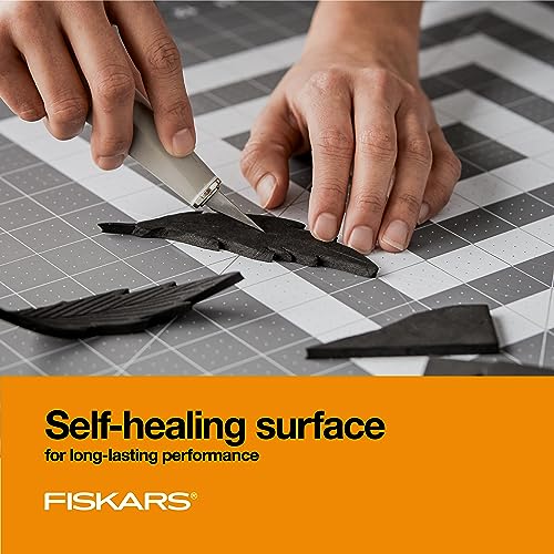Gray Fiskars cutting mat surface texture
