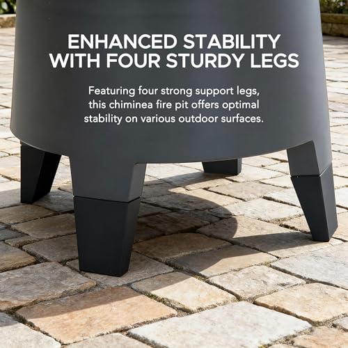 Included PVC cover for chiminea