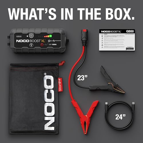 NOCO GB50 engine connection demonstration