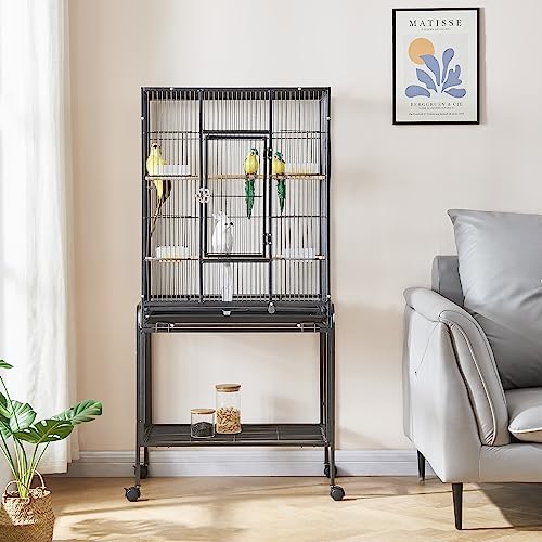 Panana Metal Bird Cage Black