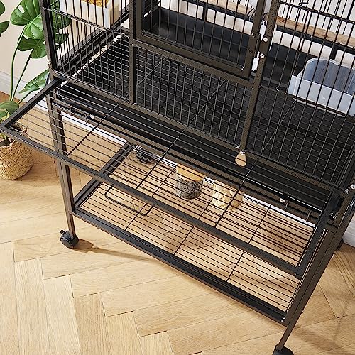Bird Cage with Storage Shelf
