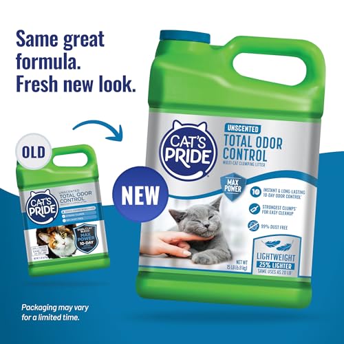Cat's Pride 15lb unscented litter packaging