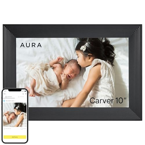 Aura Carver 10 inch digital frame front view